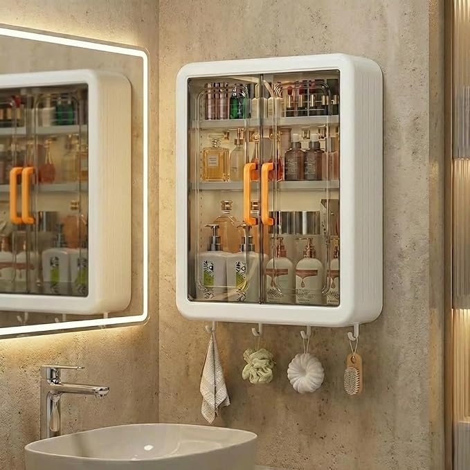 Storage Cabinet – Wall Mount Organizer Without Drill