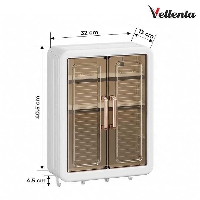 Storage Cabinet – Wall Mount Organizer Without Drill