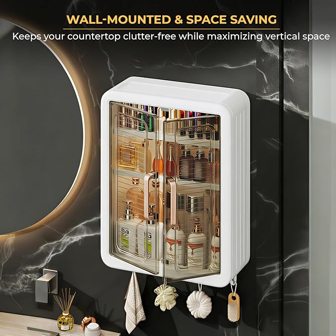 Storage Cabinet – Wall Mount Organizer Without Drill