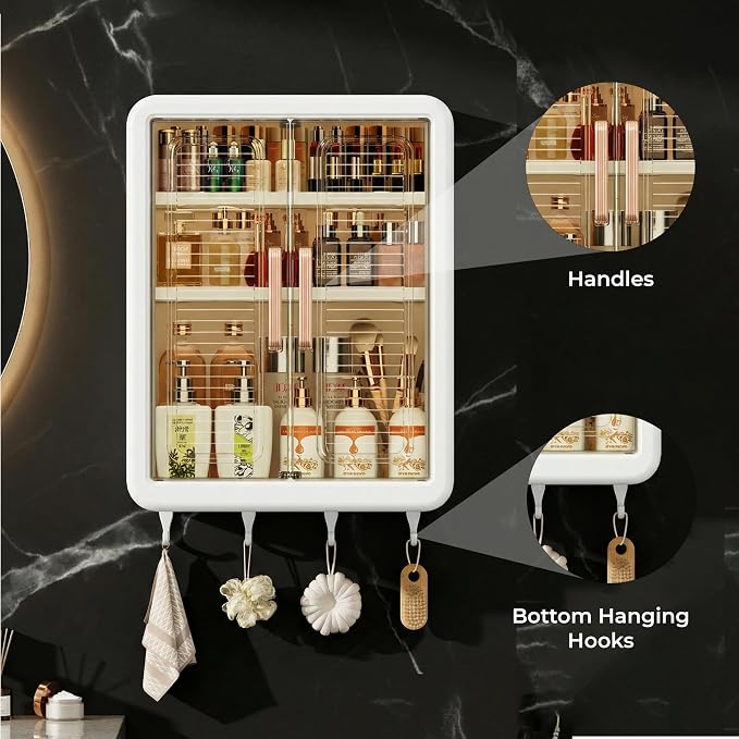 Storage Cabinet – Wall Mount Organizer Without Drill