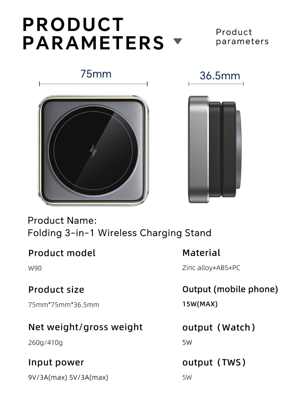 PREMIUM🌟-Foldable 3-in-1 Magnetic Wireless Charger | EVERYDAYZ