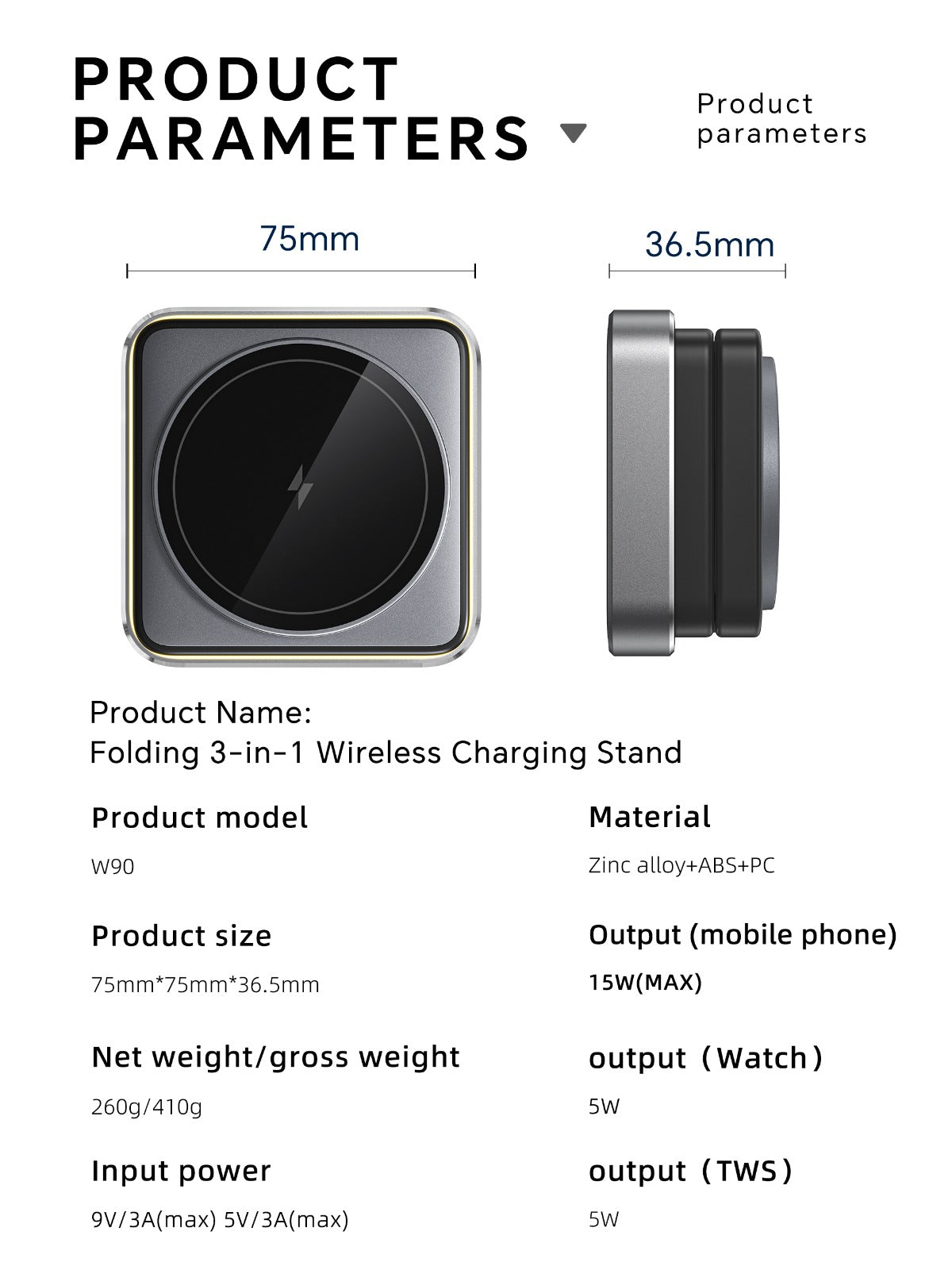 PREMIUM🌟-Foldable 3-in-1 Magnetic Wireless Charger | EVERYDAYZ
